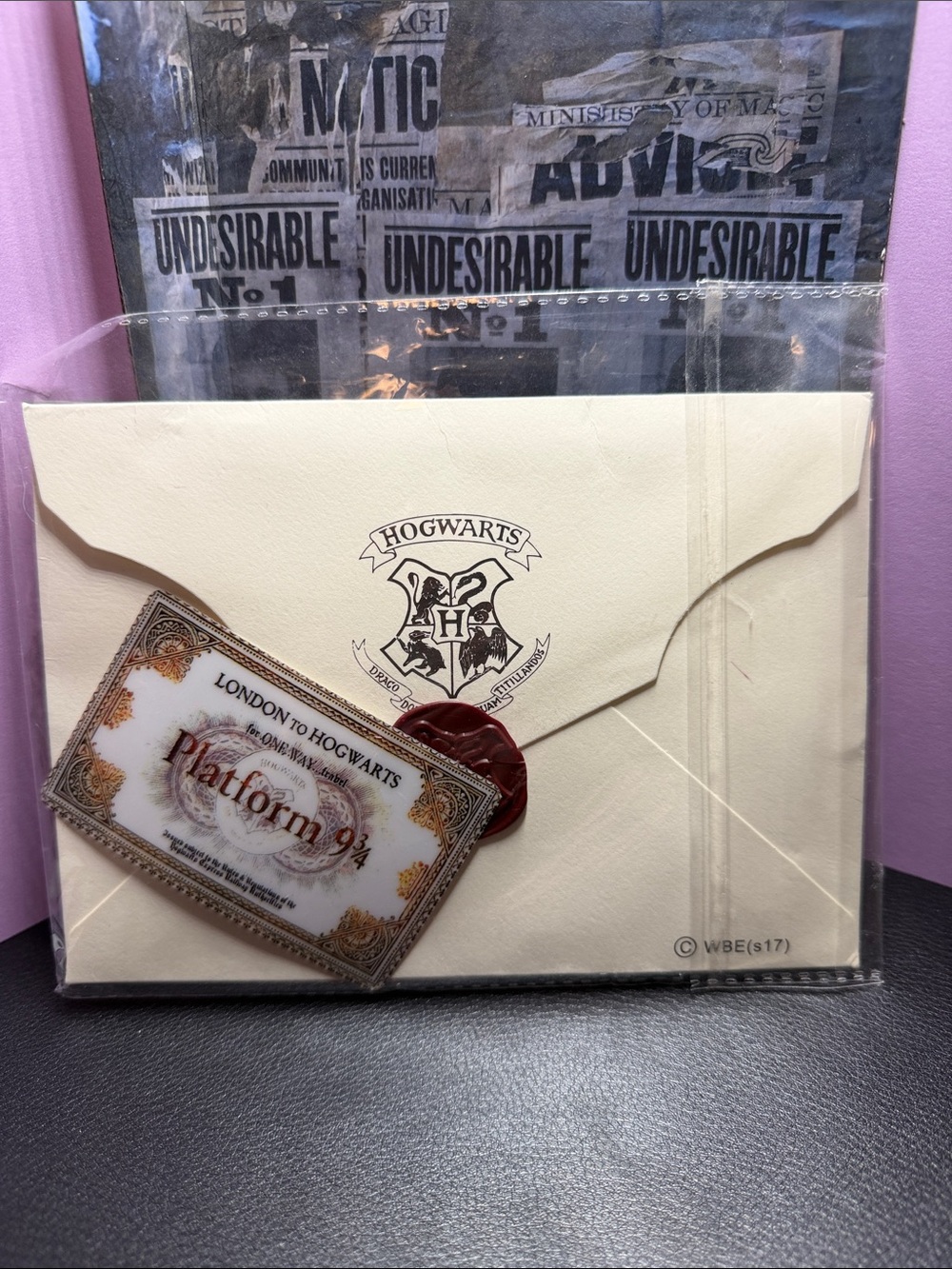 Hogwarts Envelope with Platform 9 3/4 Ticket -